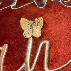 Yellow & Gold Butterfly Brooch 1972